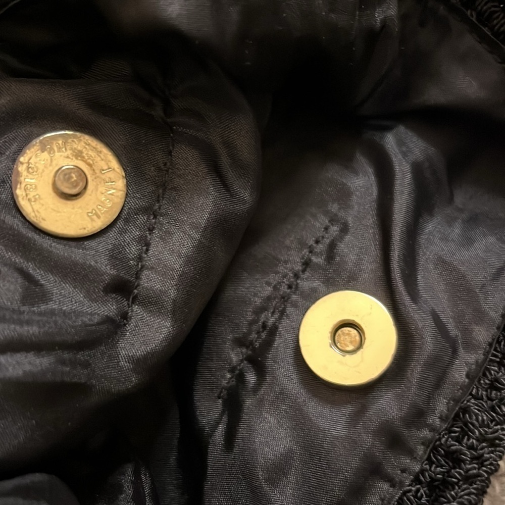 Rare Vintage The Sak Black Crossbody Purse - Picture 9 of 9